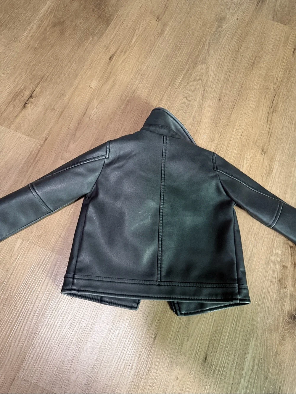 Primark Black Faux Leather Baby Jacket